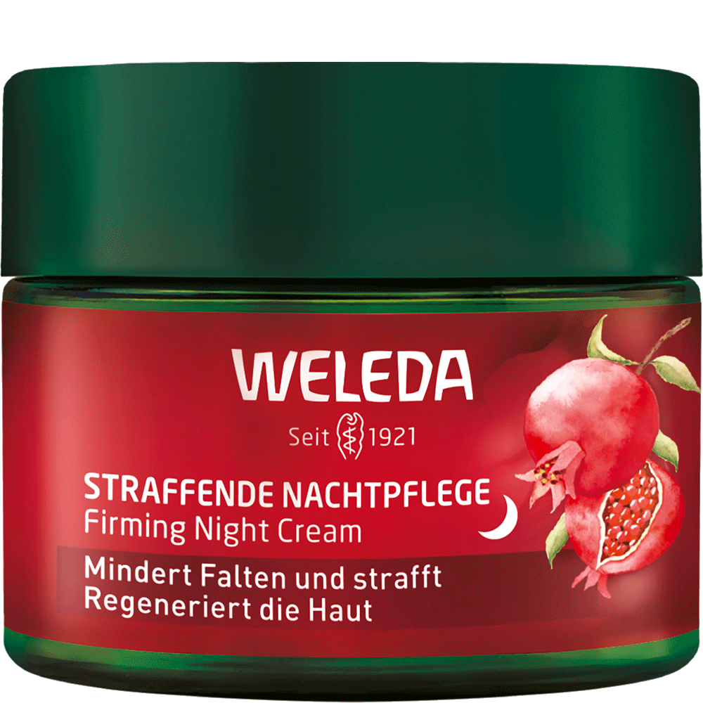 Bild: WELEDA Straffende Nachtpflege Granatapfel & Maca- Peptide