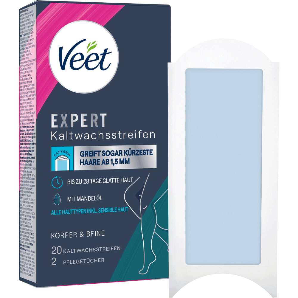 Bild: Veet Expert Kaltwachsstreifen für die Beine
