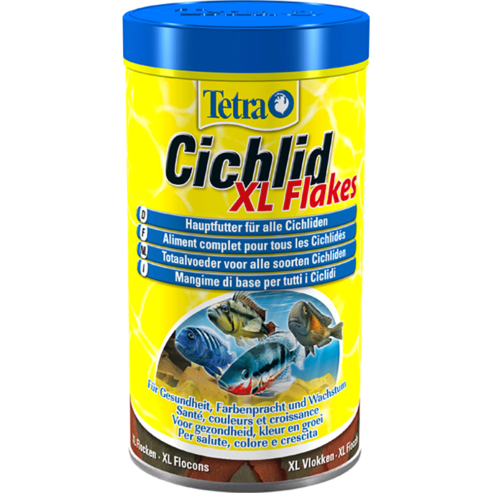 Bild: Tetra Cichlid Flakes XL Fischfutter