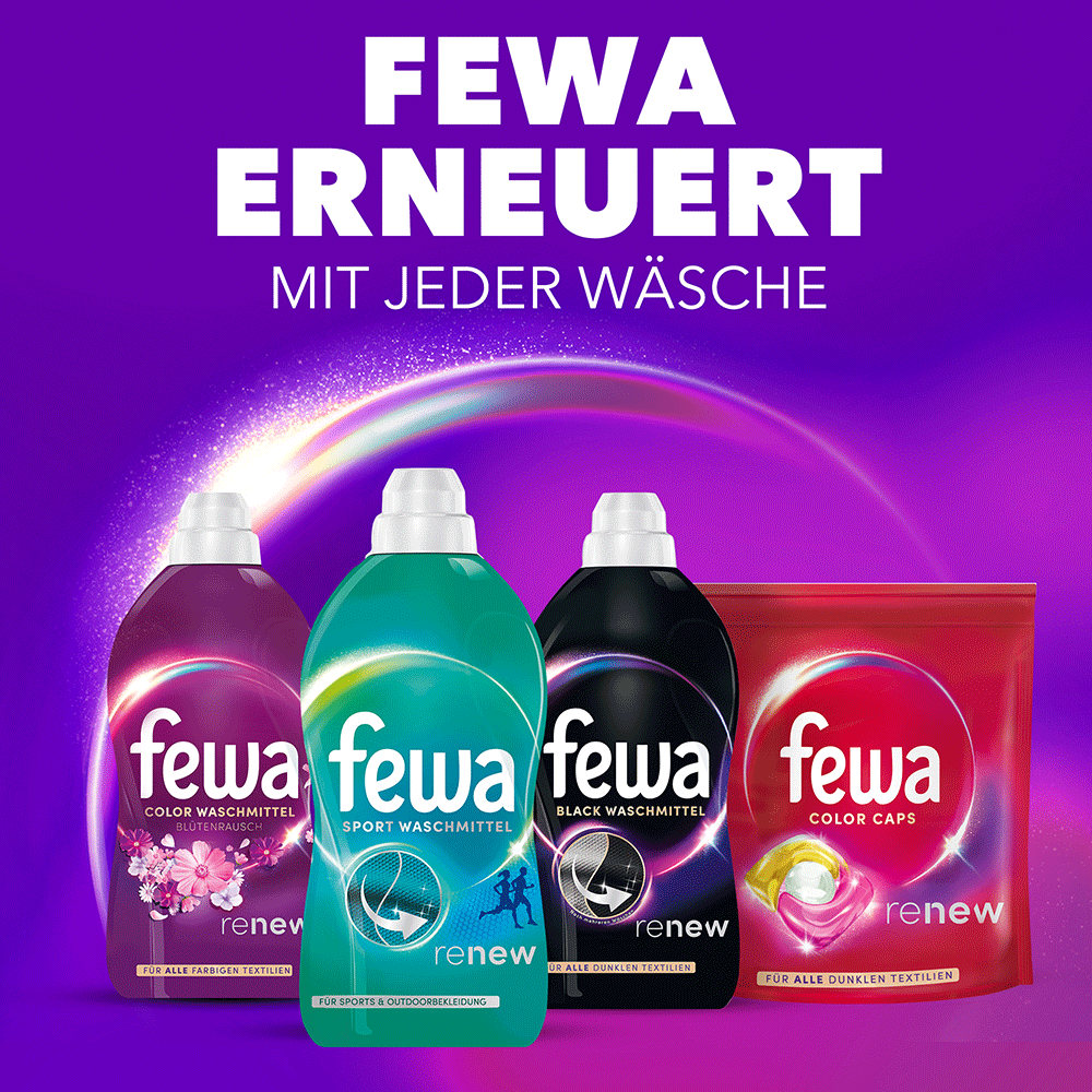 Bild: Fewa Renew Flüssigwaschmittel Sport