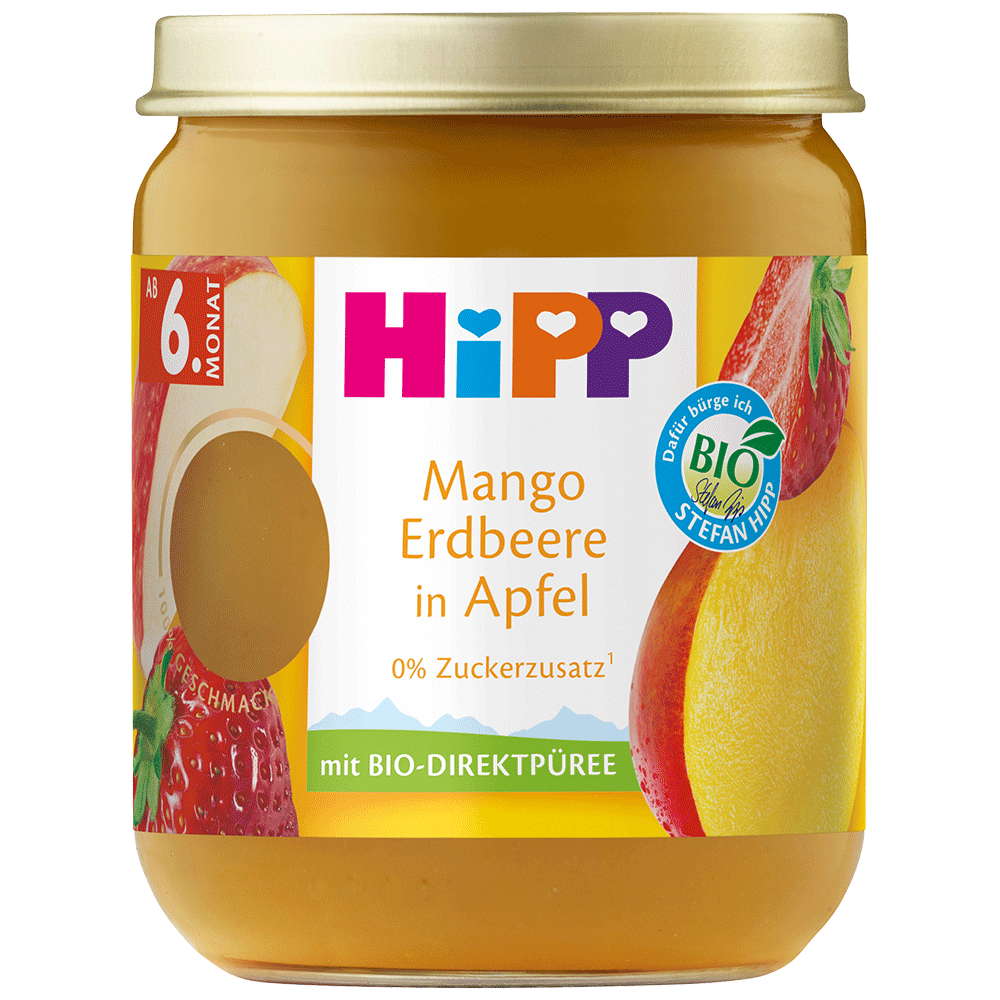 Bild: HiPP Mango Erdbeere in Apfel