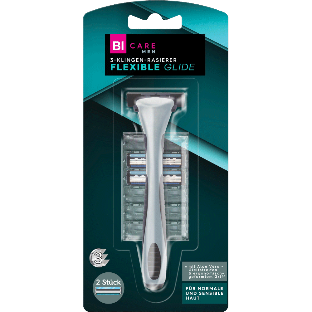 Bild: BI CARE MEN 3 Klingen Rasierer Flexible Glide