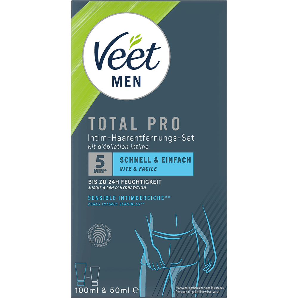 Bild: Veet Men Total Pro Intim Haarentfernungs-Set