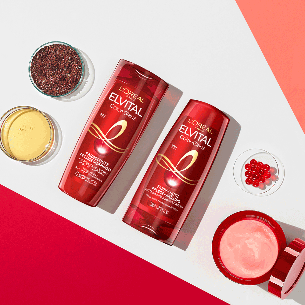 Bild: L'ORÉAL PARIS ELVITAL Color Glanz Shampoo