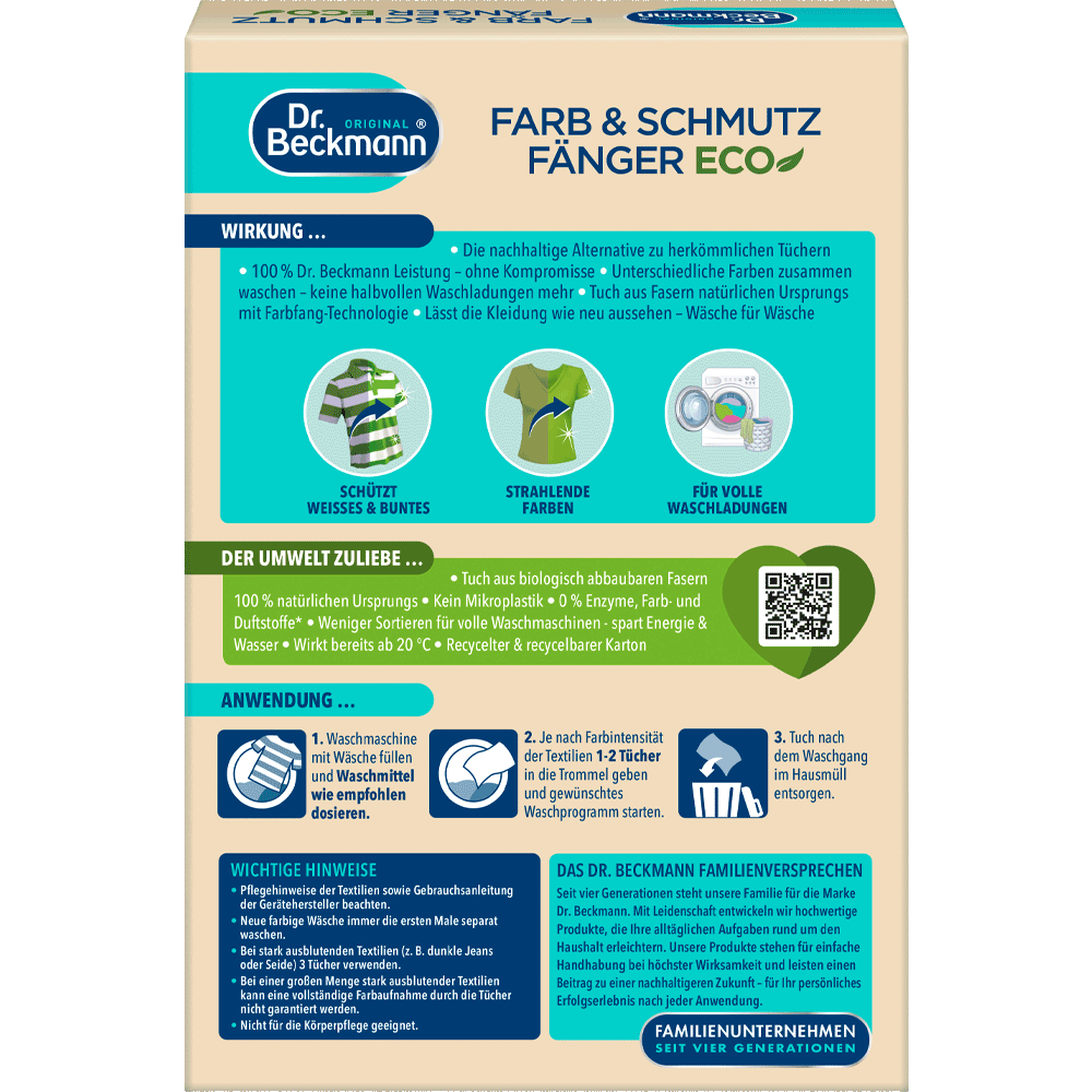 Bild: Dr. Beckmann Farb & Schmutz Fänger ECO Tücher