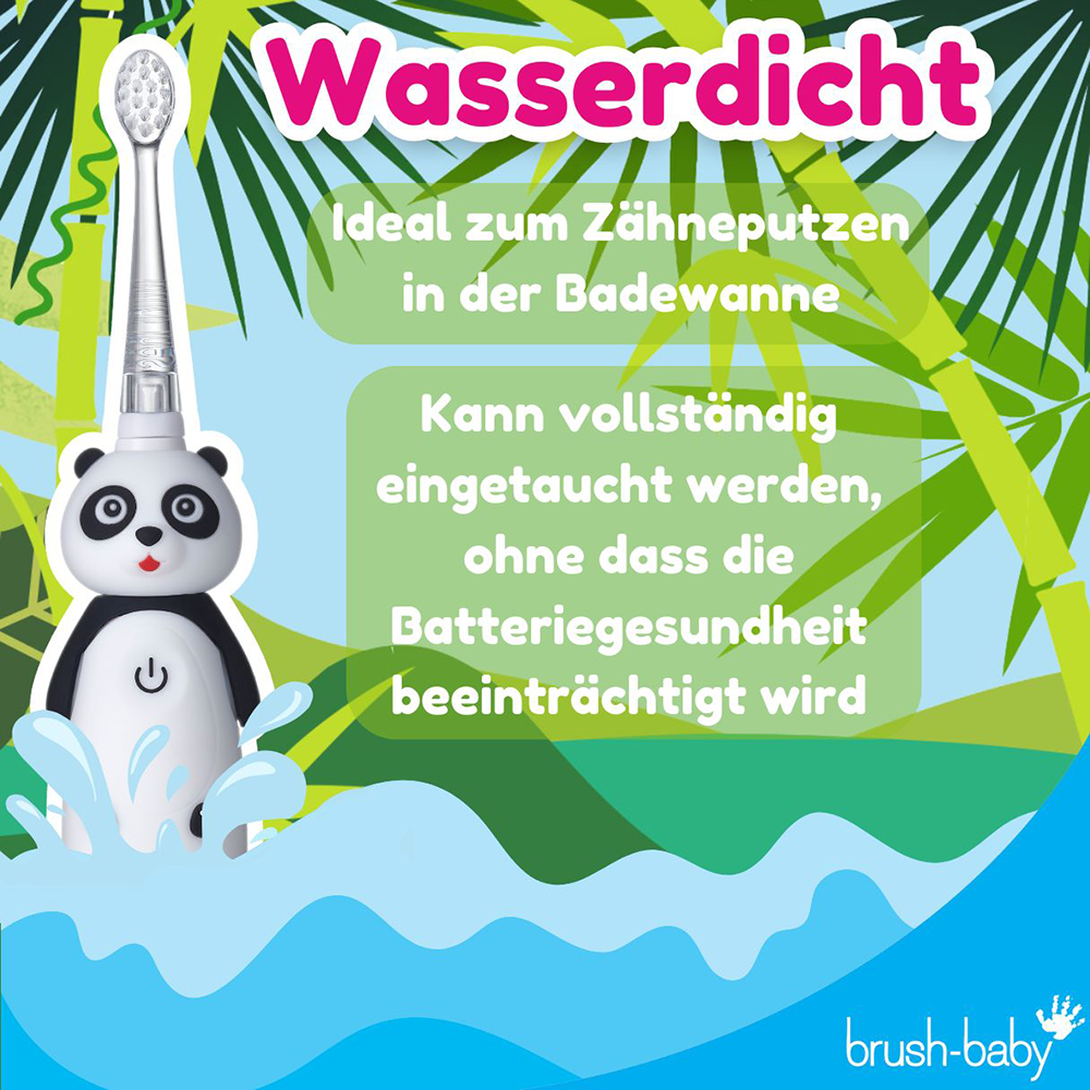 Bild: brush-baby Wild Ones Wiederaufladbare Elektrische Zahnbürste Pan-Pan Panda