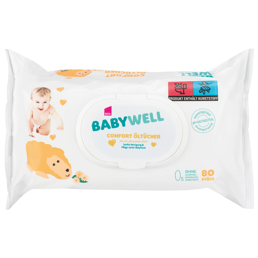 Bild: BABYWELL Comfort Öl Tücher