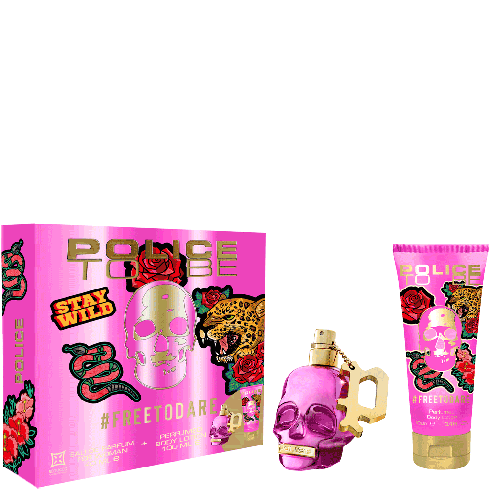 Bild: Police to be Free to Dare Geschenkset Eau de Toilette 40 ml + Bodylotion 100 ml 