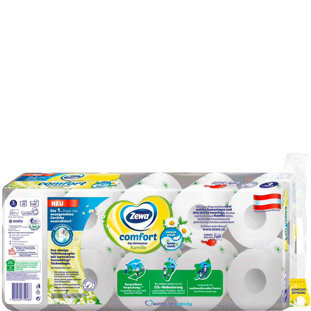 Bild: Zewa Comfort Toilettenpapier Kamille