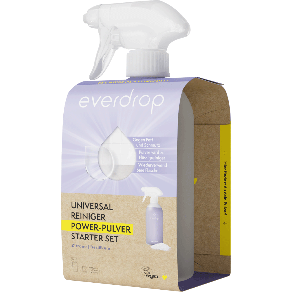 Bild: Everdrop Universal Reiniger Power Pulver Starter Set