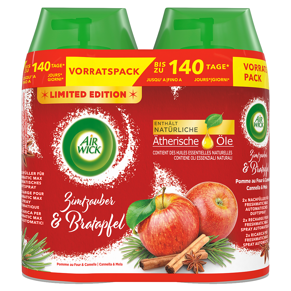Bild: AIRWICK Freshmatic Zimtzauber & Bratapfel Duo Nachfüllung