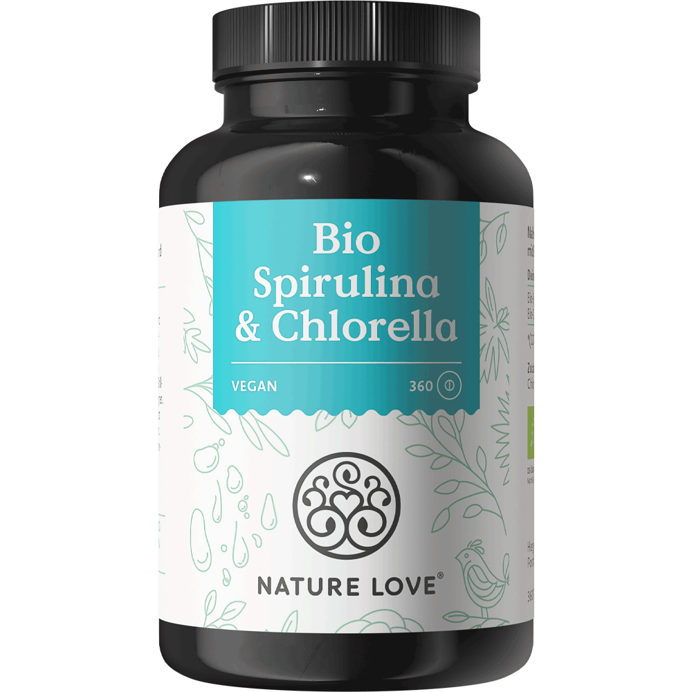 Bild: NATURE LOVE Bio Spirulina & Chlorella