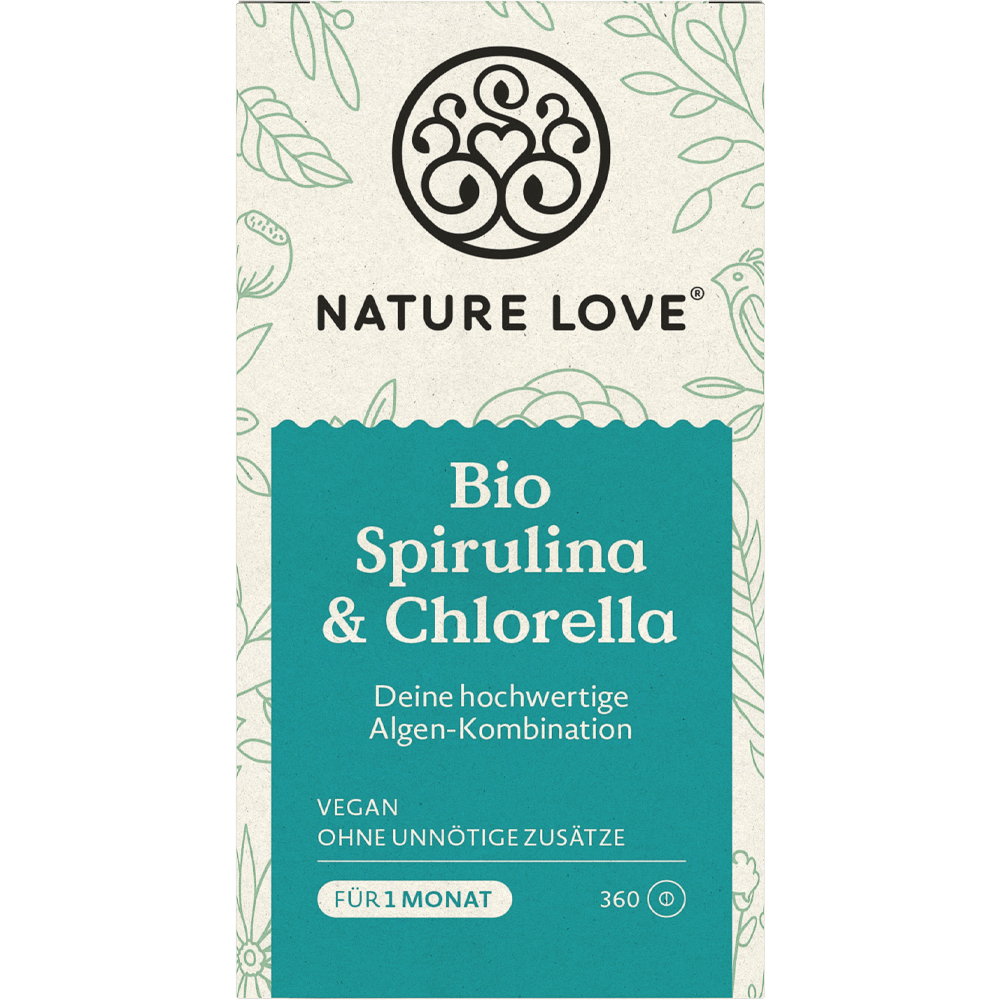 Bild: NATURE LOVE Bio Spirulina & Chlorella