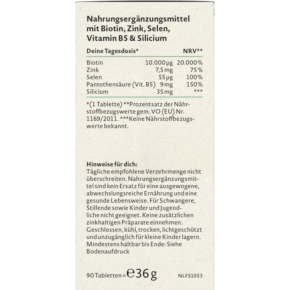 Bild: NATURE LOVE Biotin Komplex