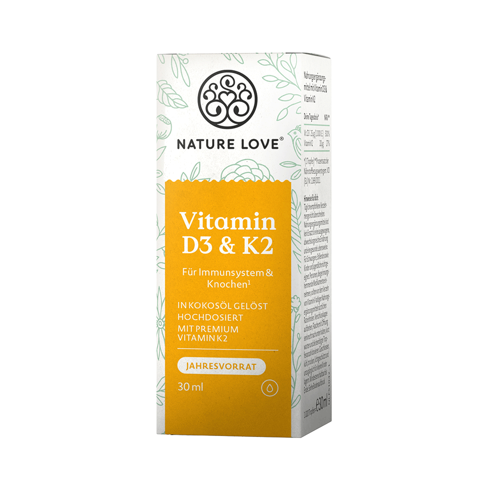 Bild: NATURE LOVE Vitamin D3 & K2