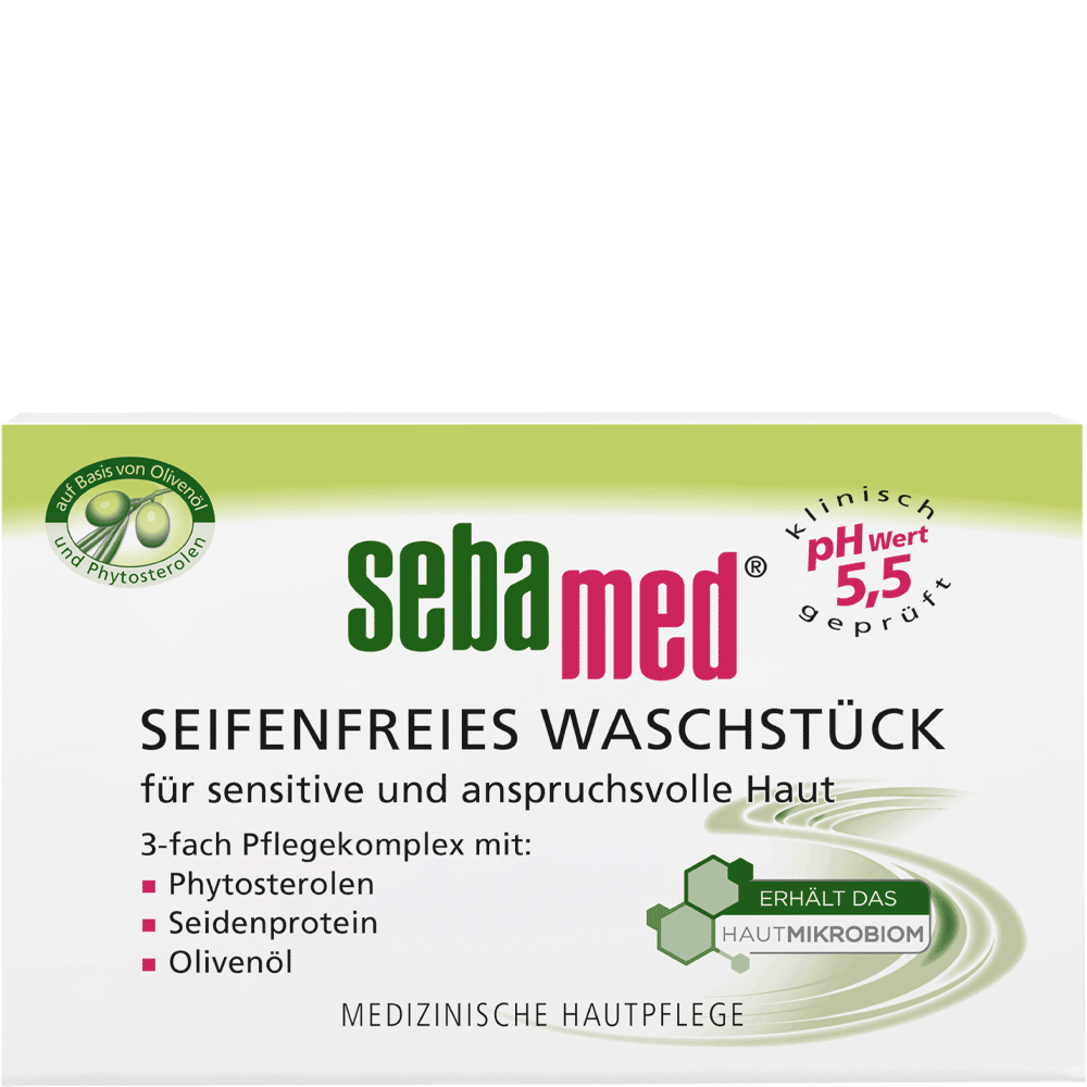Bild: sebamed Seifenfreies Waschstück