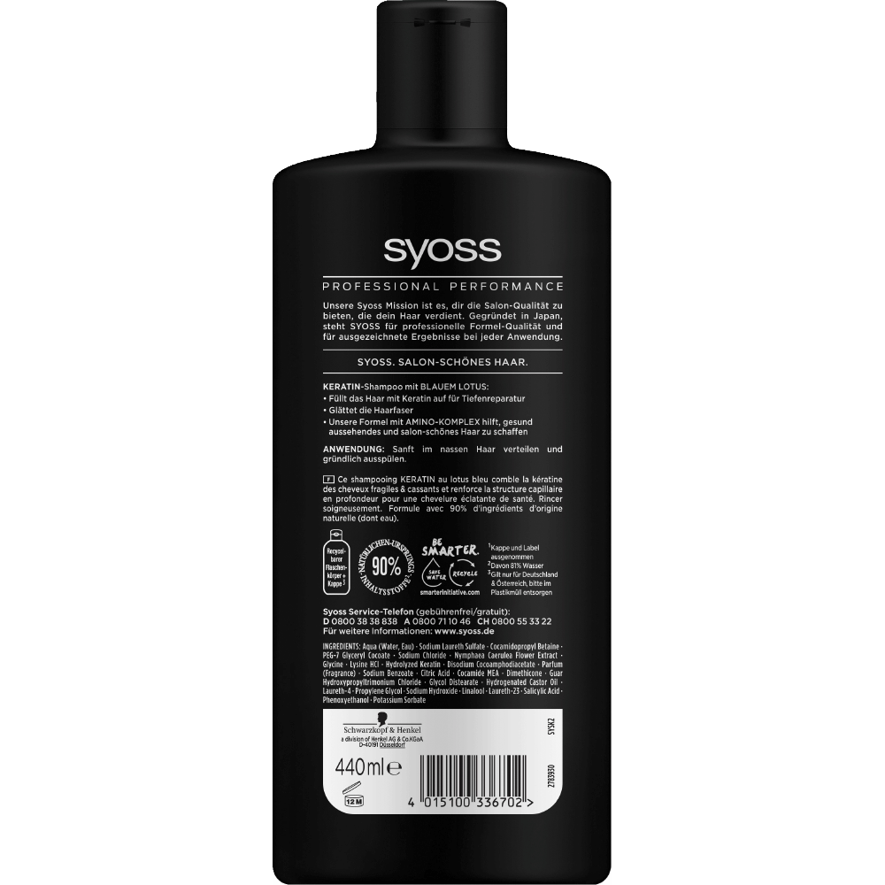 Bild: syoss Shampoo Intense Keratin