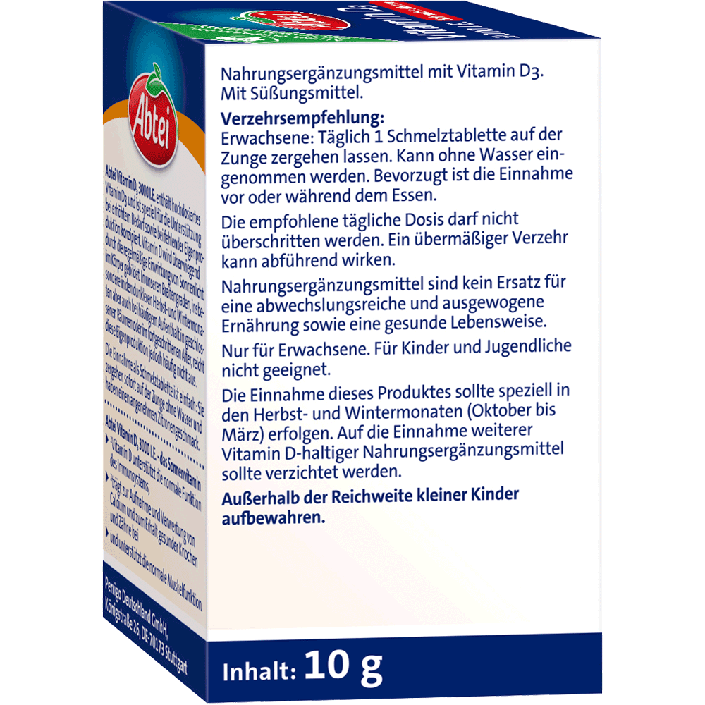 Bild: Abtei Vitamin D3 3000 I.E.