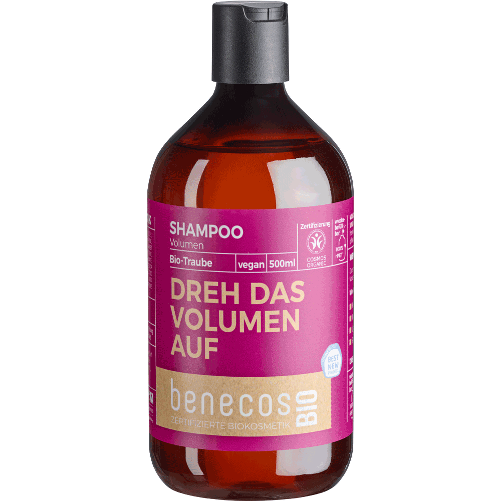 Bild: Benecos Shampoo Volumen Bio-Traube