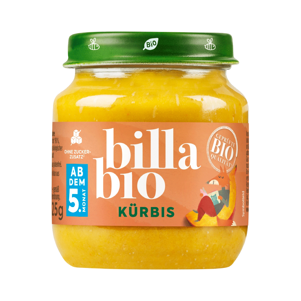 Bild: Billa Bio Gläschen Kürbis