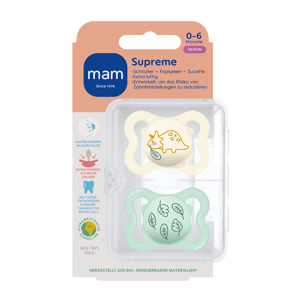Bild: MAM Supreme Silikon Schnuller 0-6 Monate