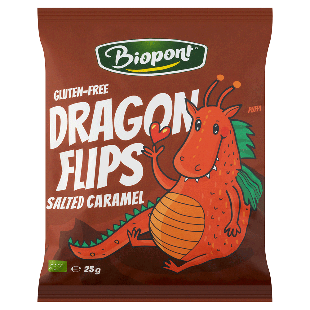 Bild: Biopont Dragon Flips Salted Caramel