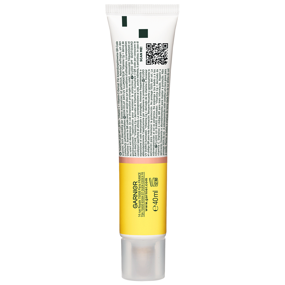 Bild: GARNIER SKIN ACTIVE Vitamin C UV Fluid Glow LSF 50+