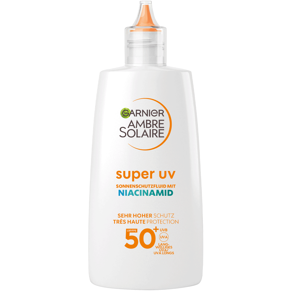 Bild: GARNIER AMBRE SOLAIRE Sonnenschutzfluid Niacinamid LSF50+
