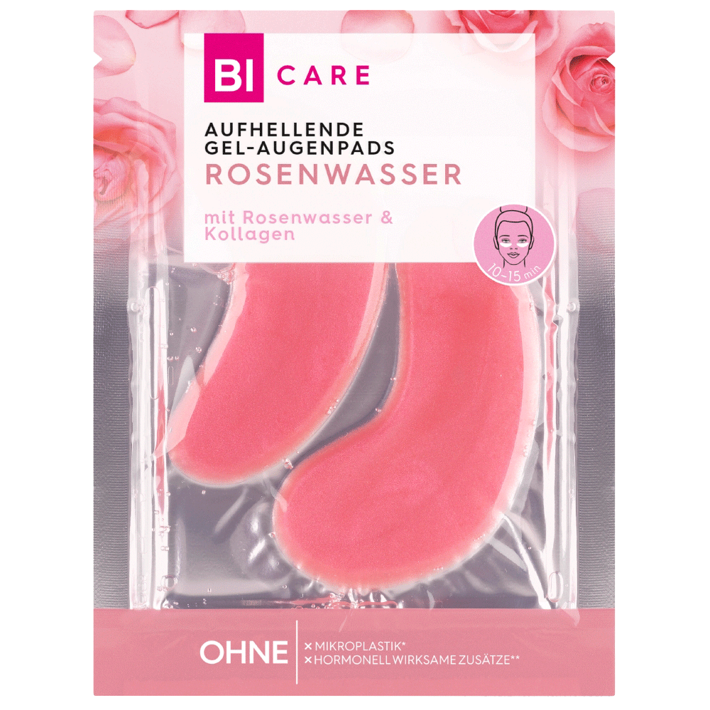 Bild: BI CARE Augenpads Rosenwasser