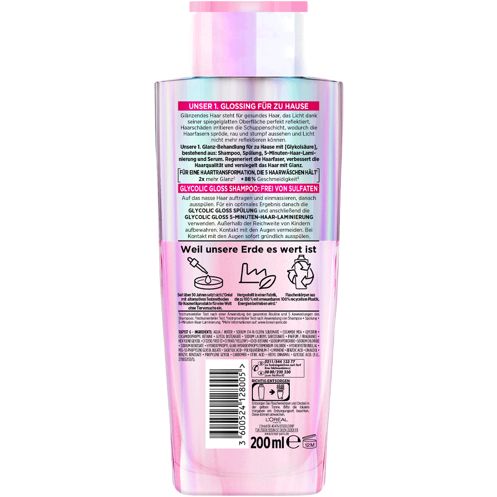 Bild: L'ORÉAL PARIS ELVITAL Glycolic Gloss Shampoo