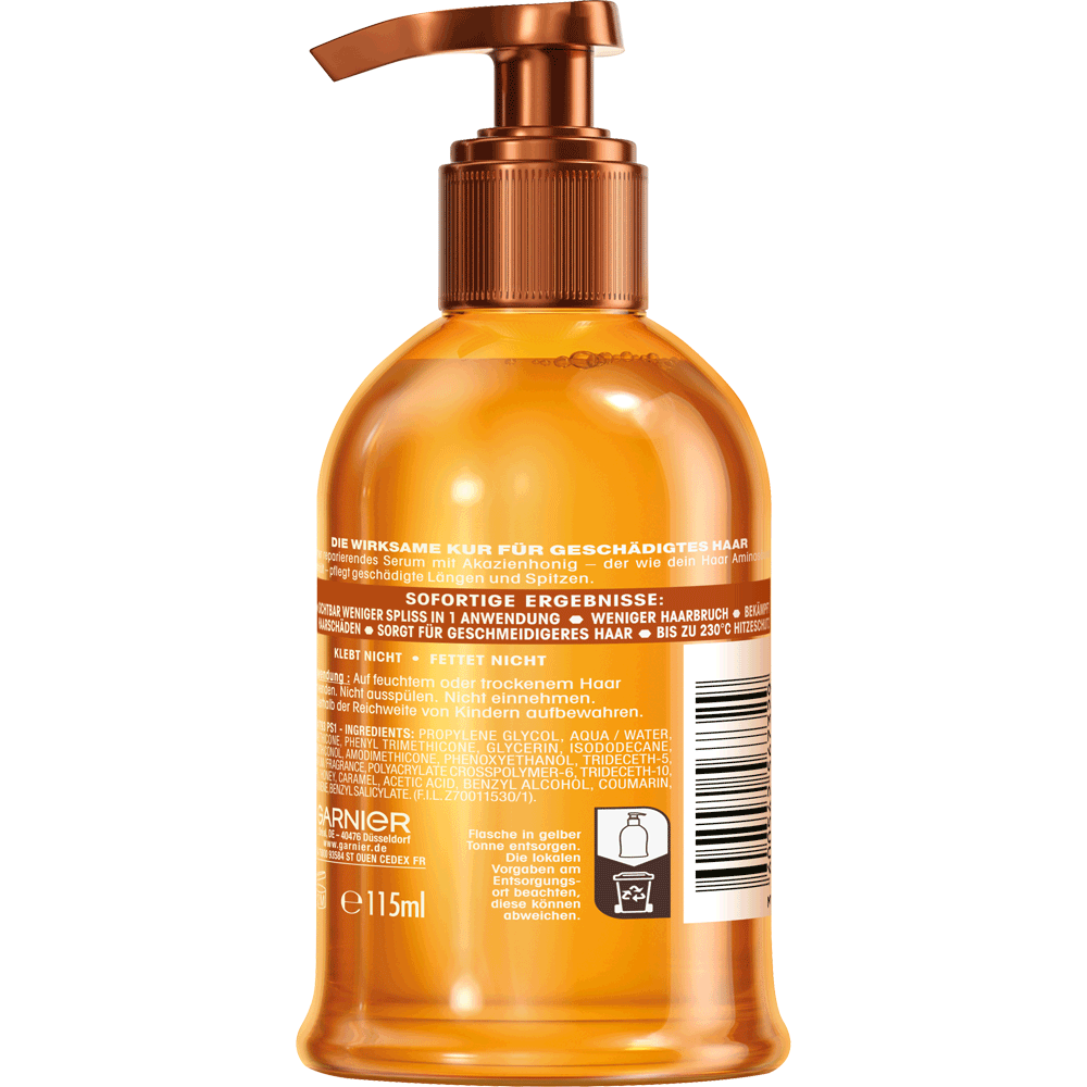 Bild: GARNIER Wahre Schätze Haar Honig Reparierendes Haarserum