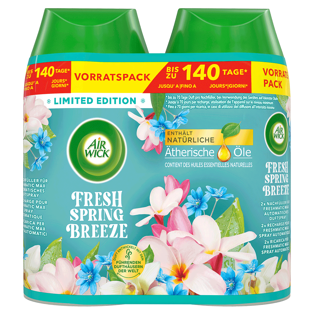Bild: AIRWICK Freshmatic Max Nachfüller Duo Fresh Spring Breeze