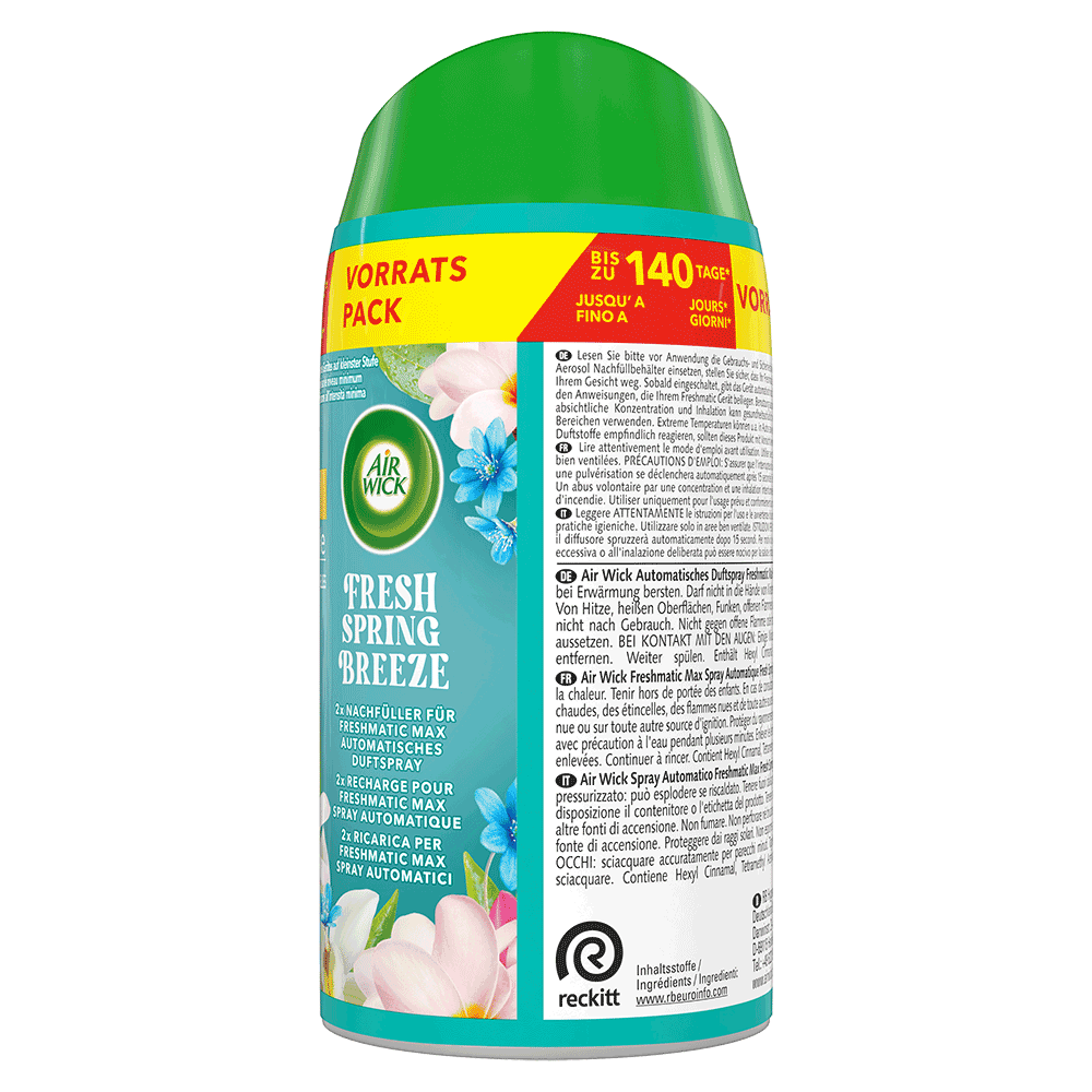 Bild: AIRWICK Freshmatic Max Nachfüller Duo Fresh Spring Breeze