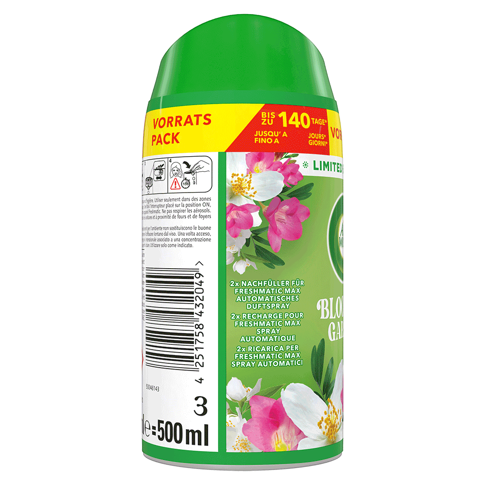 Bild: AIRWICK Freshmatic Max Nachfüller Duo Blooming Garden