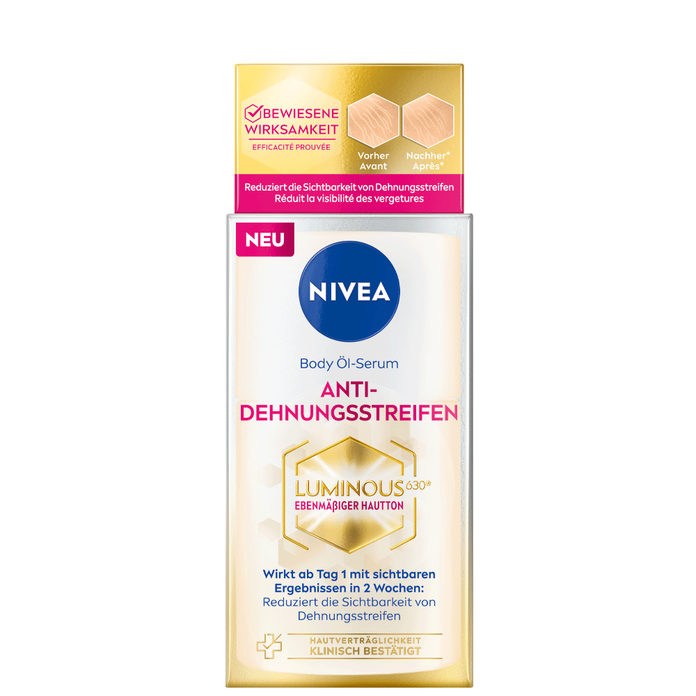Bild: NIVEA Luminous 630° Body Öl Serum Anti Dehnungsstreifen