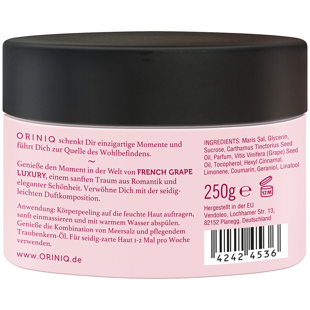 Bild: ORINIQ Creme Öl Körperpeeling French Grape Luxury