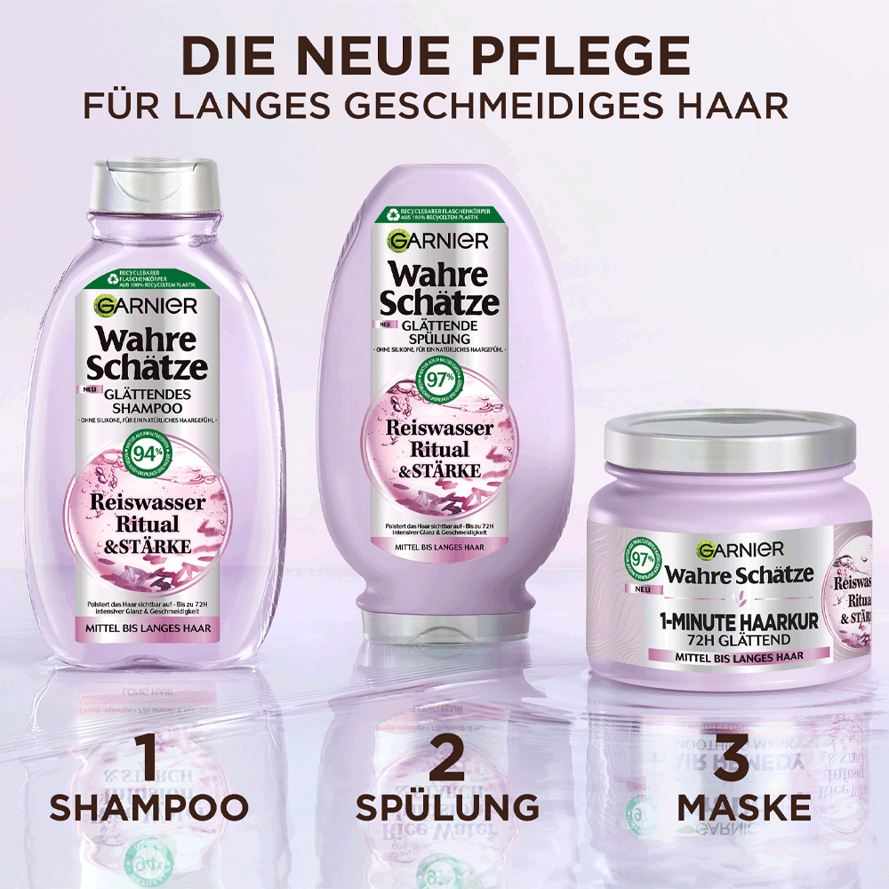 Bild: GARNIER Wahre Schätze Reiswasser Ritual Haarkur
