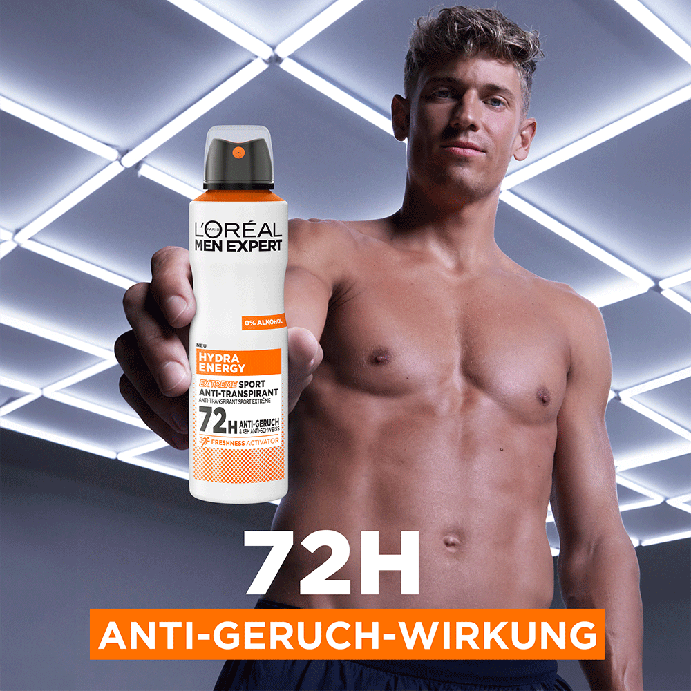 Bild: L'ORÉAL PARIS MEN EXPERT Hydra Energy Extreme Sport Anti-Transpirant Deo Spray