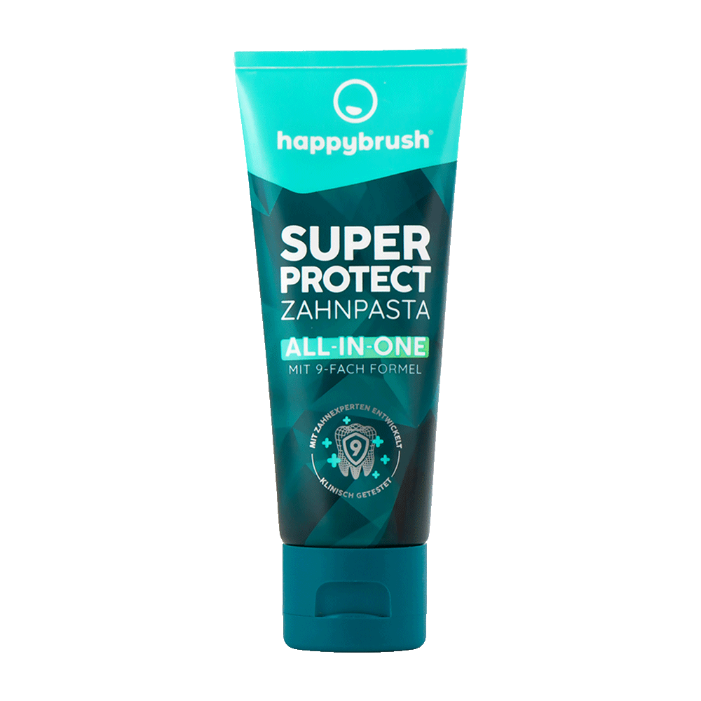 Bild: happybrush Zahnpasta All in One Super Protect