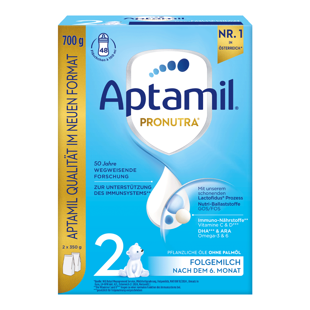 Bild: Aptamil 2 Pronutra, Folgemilch