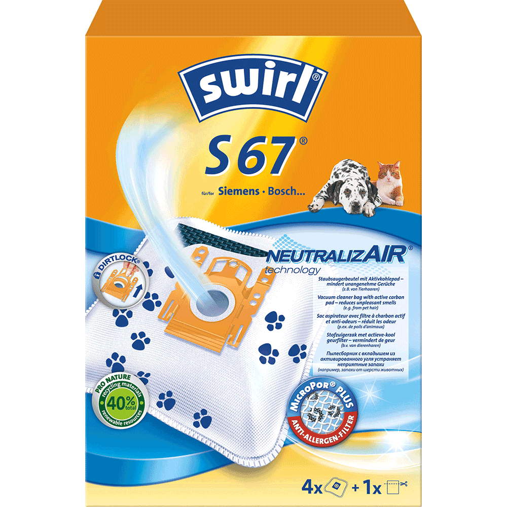 Bild: swirl Staubsaugerbeutel S67