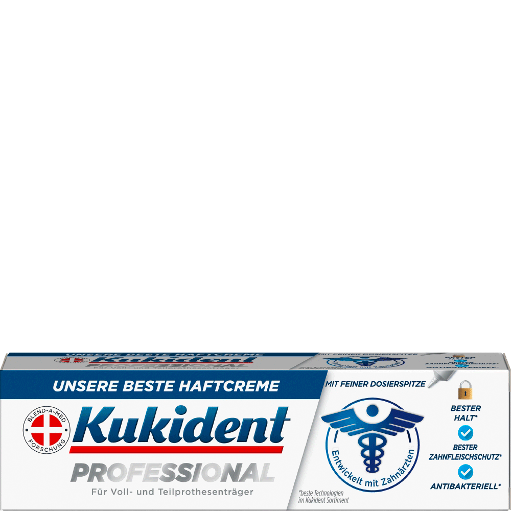 Bild: Kukident Professional Haftcreme, für Voll- und Teilprothesen