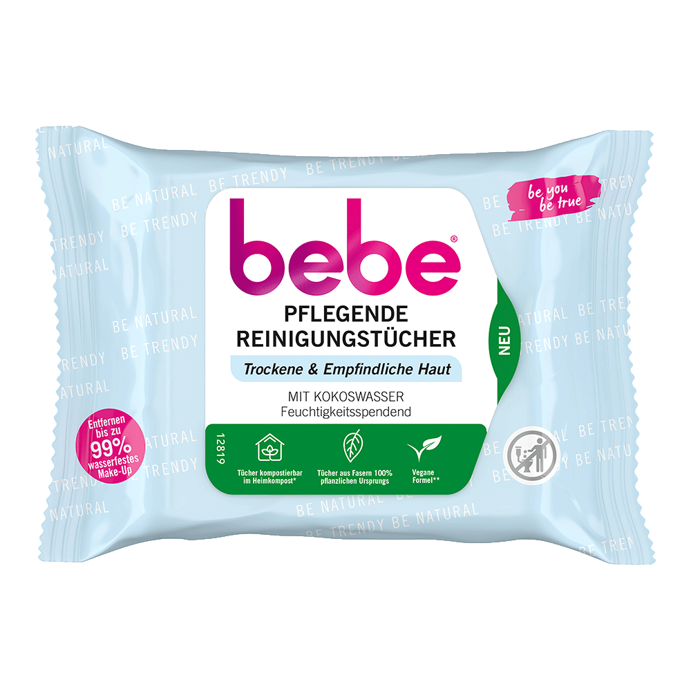 Bild: bebe 5 in 1 pflegende Reinigungstücher