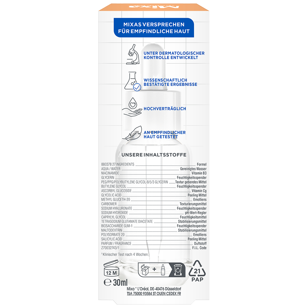 Bild: Mixa Anti-Pigmentflecken Serum