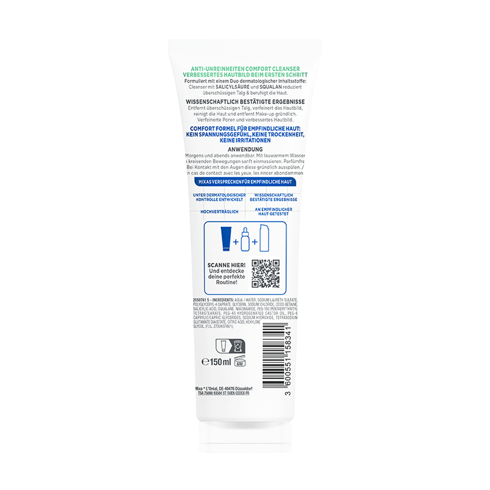 Bild: Mixa Anti-Unreinheiten Comfort Cleanser