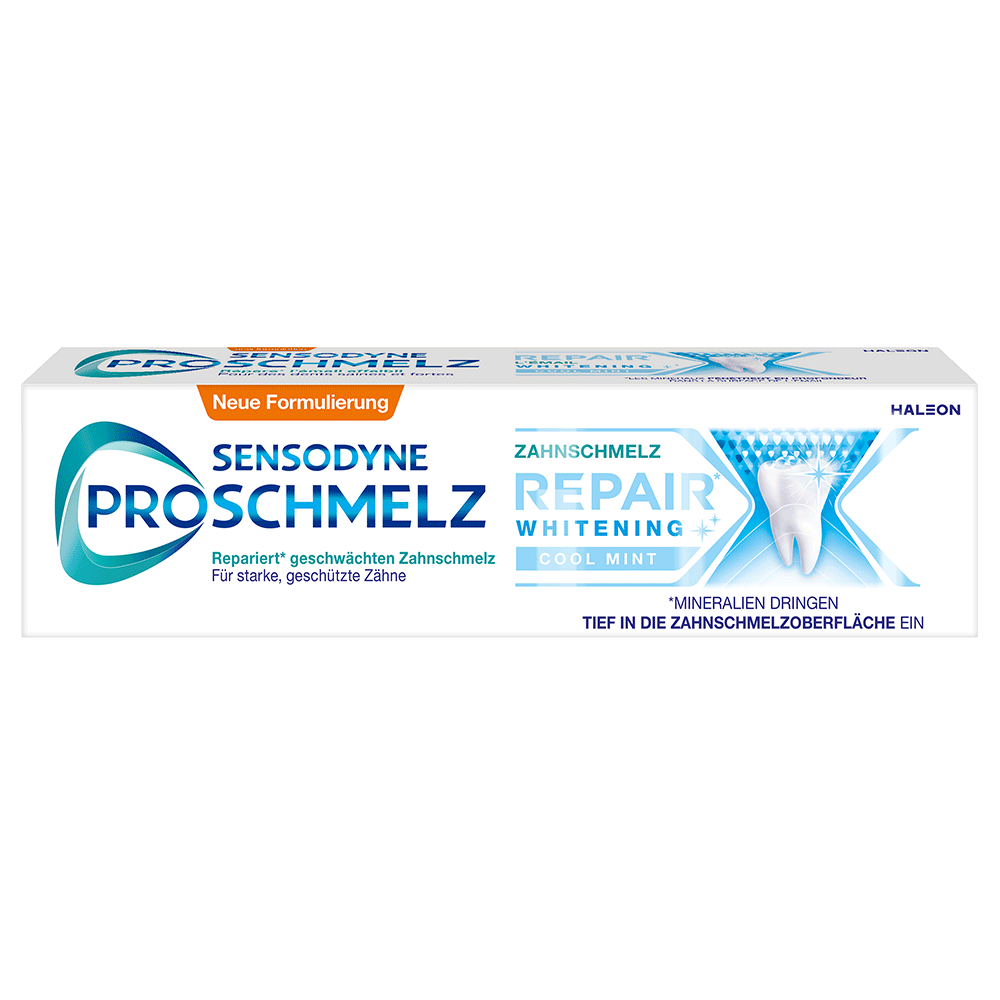 Bild: SENSODYNE Proschmelz Zahnpasta Zahnschmelz Repair Whitening Cool Mint