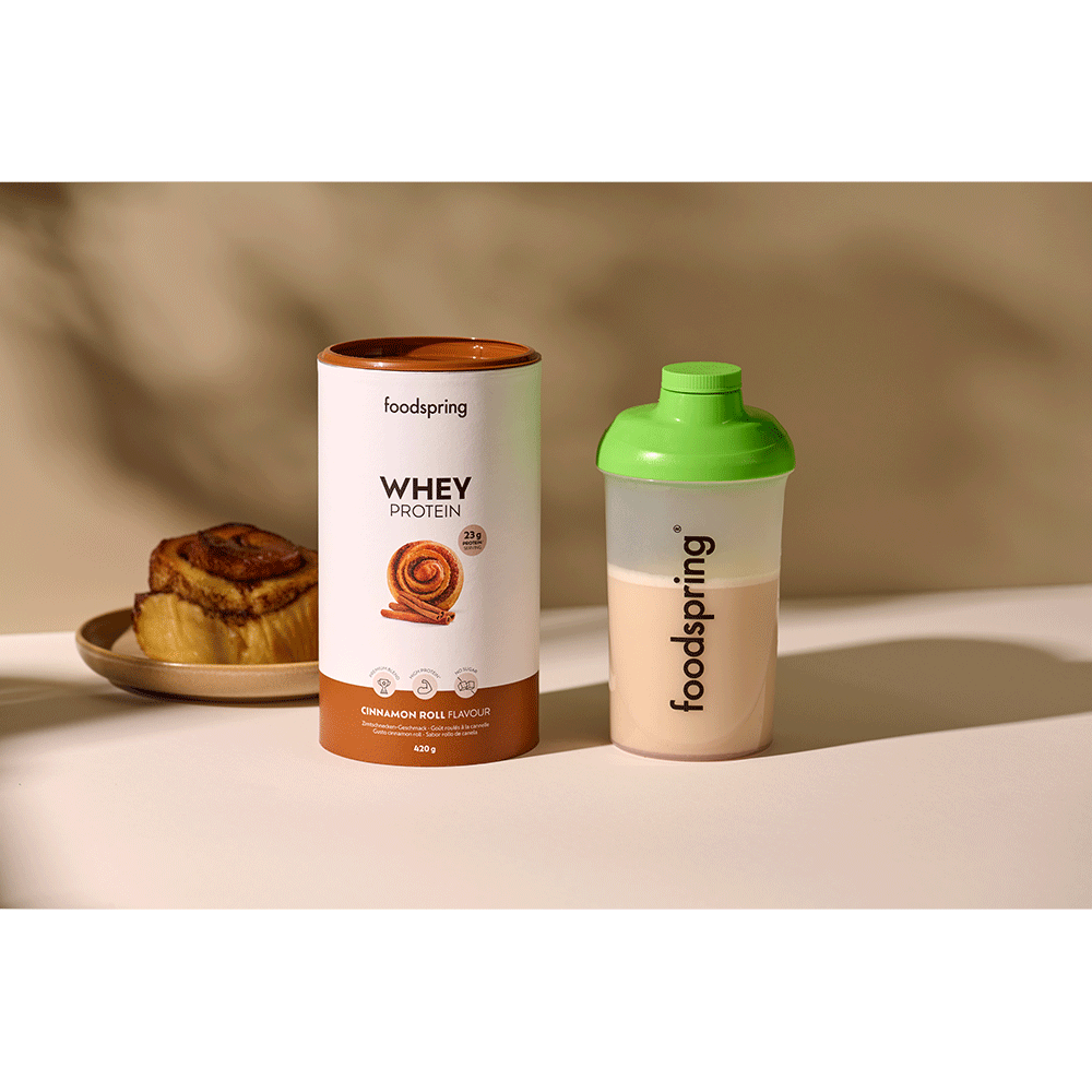 Bild: foodspring Whey Protein Cinnamon Roll