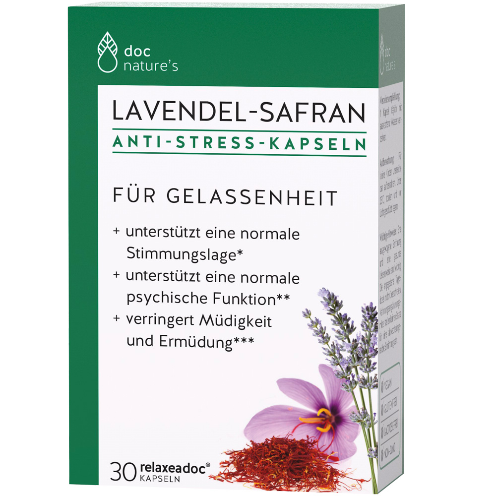 Bild: doc nature's Lavendel-Safran Kapseln