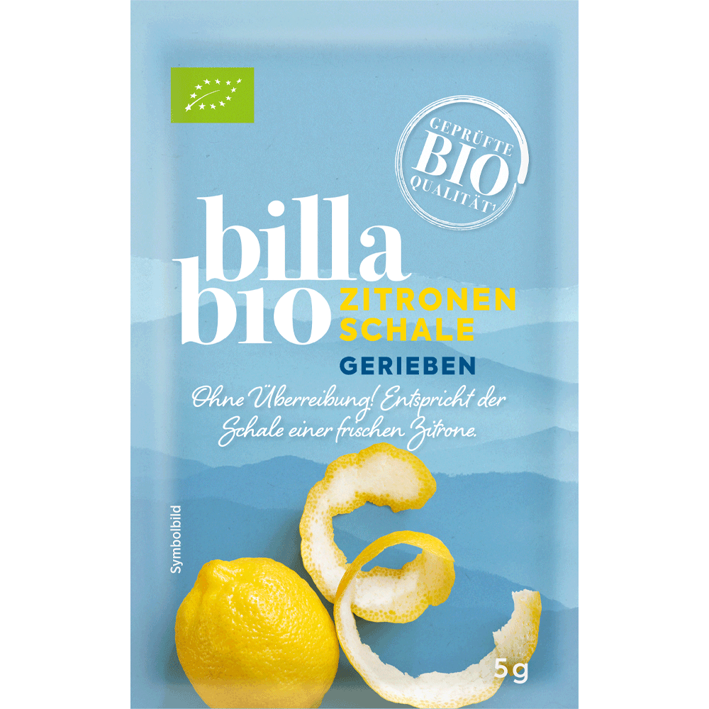 Bild: Billa Bio Zitronenschalen Gerieben