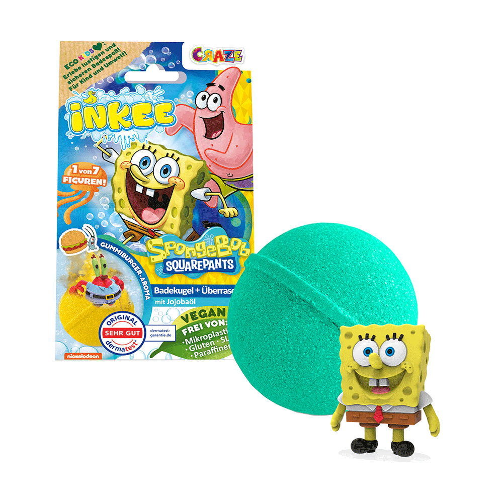 Bild: Craze Inkee Badekugel und Überraschung Spongebob